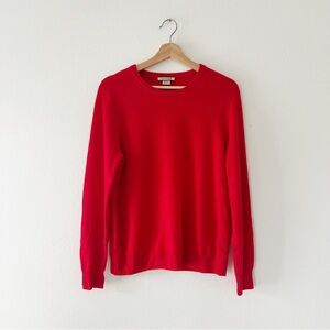 AMICALE | Red Cashmere Crew Neck Sweater | L